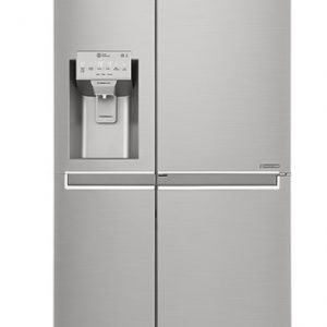 Geladeira side by side LG new lancaster 601 litros - vista frontal portas fechadas