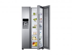 Samsung RH58K Food ShowCase 575 litros - vista aberta refrigerador cheia