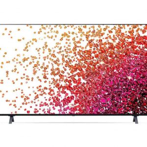 LG série NanoCell 4k 2021 - visão frontal modelo NANO75