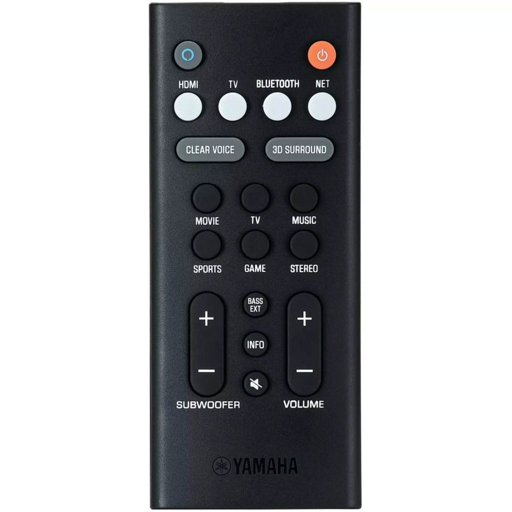 Yamaha YAS-209 - controle